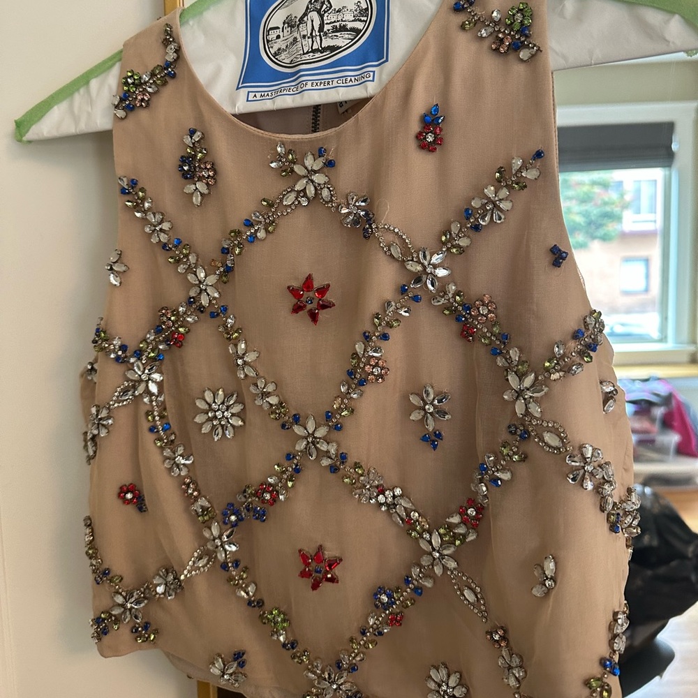 Alice and Olivia Crystal top